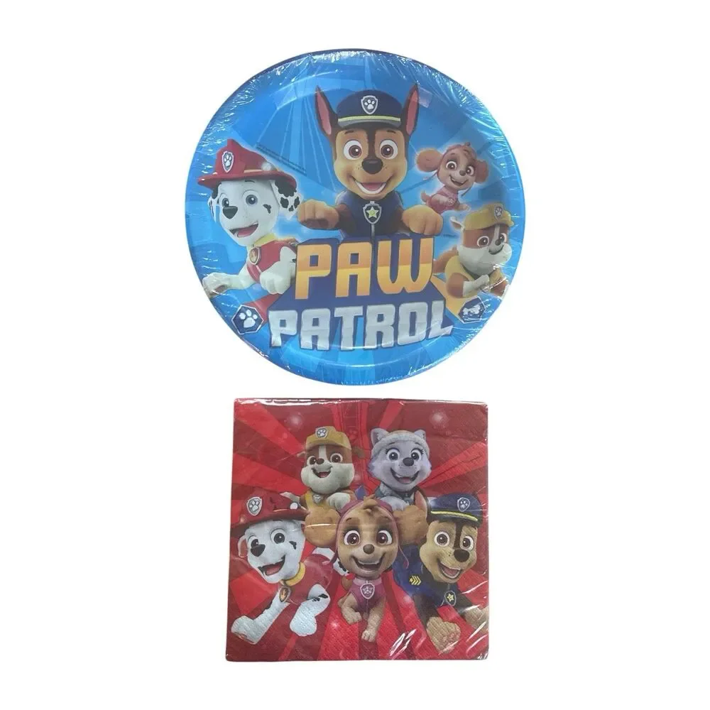 Paw Patrol Birthday Party Supplies Bundle Plates Cups Hats Favors Decorations